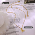 Cursive Letter H Pendant Necklace In Gold Rose Or Steel view 2