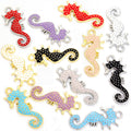 Colorful Seahorse Enamel Metal Charms, 12 Colorways view 5