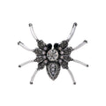 Blue Silver Tone Spider Crystal Two Designs Metal Brooch Pin view 6