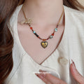 Beaded Gold Tone Charm Necklaces In Five Designs Pendant Jewelry view 3