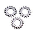 Antique Silver Metal Small Gear Ring Component For Jewelry Making view 4