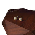 Gold Mini Pave Crystal Ball Stud Earrings Two Sizes view 5