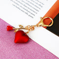 Red Heart and Rose Keychains with Two Distinct Clasp Constructions view 7