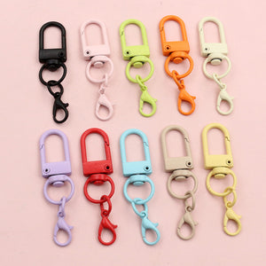 Colorful U Shaped Swivel Clasps with Lobster Clasp Attachments