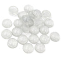Fine Glitter Round Resin Cabochons in Thirteen Color Options view 7