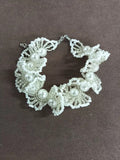 Beaded Fan Lace Pearl Necklace Bracelet Six Styles view 10