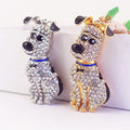 Rhinestone Dog Keychain With Split Ring And Lobster Clasp view 8