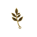 Leafy Branch Metal Charm in Three Vintage Finishes view 5