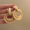 Ivory Rattan Hoop