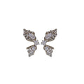 Silver Crystal Ribbon Bow Decorative Ear Cuff Clips view 5