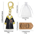 Enamel Graduation Gown Keychain Gold Clasp Four Colors view 2