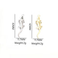 Crystal Alligator Charms in Gold Tone and Silver Tone view 3