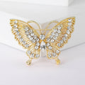 Crystal Butterfly Brooch in Five Metallic Colorways view 8