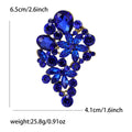 Glass Crystal Cluster Brooch Floral Cascade Six Colors view 11