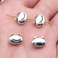 10.3x8.3x4.7mm 1.3g Antique Silver Zinc Alloy Cute Frog Head Spacer Beads for Bracelet Necklace Making