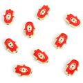 Enamel Hamsa Eye Charms in Gold-Tone or Silver-Tone, 16 Colors view 6
