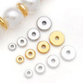 Flat Wheel Shape Metal Spacer Discs Jewelry Findings view 1
