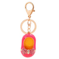 Bow Ballet Flat Keychains in Pink, Blue, Violet and Fuchsia view 5