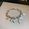Silver Aqua Charms