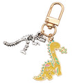 Yellow or Blue Long Neck Dinosaur Skeleton Keychains view 5