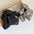 Paisley Bandana Print Fabric Pearl Drop Hair Claw Clip view 2
