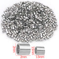 Short Round Tube Crimp Beads in Two Sizes Jewelry Findings view 8