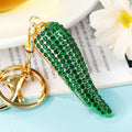 Jeweled Chili Pepper Keychains in Four Colors and Crowned Styles view 7