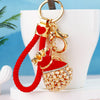 Red-Strap Red Pearl-Pouch