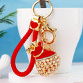 Pearl Jeweled Fortune Pouch Keychains in Twelve Pictured Options view 8