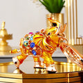 Jeweled Lucky Elephant Keychains in Red Gold Blue and Assorted Colors view 4