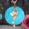 Wooden-Heart Sky-Blue-Fur-Pom