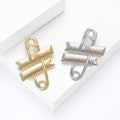Safety Pin Brooch With You Are Safe With Me Banners view 3