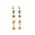 Fruit Apple Citrus And Enamel Bow Multi Pair Stud Sets view 5