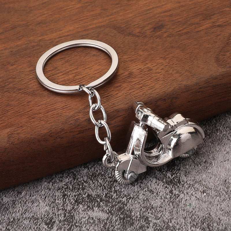 Alloy Motorcycle Model Metal Keychain Backpack Charm