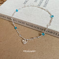 Blue Shell Starfish Heart Beach Pendant Necklace Styles view 4