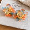 Blue Orange Flower