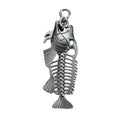 Fish Skeleton Metal Charm in 4 Decorative Finishes view 5