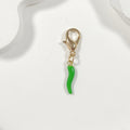 Colorful Enamel Long and Short Chili Pepper Lobster-Clasp Charms view 3