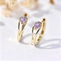 Pear-Shaped Hinged Hoop Earrings In Eight Color Variants view 7