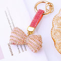 Bubble Pearl Crystal Bow Keychains in Five Colors plus Assorted Option view 8