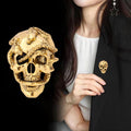 Flower Two Designs Metal Brooch Pin 4.4 x 3.2 cm for Jackets and Lapels view 3
