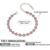 TXE138 Red-Silver Bracelet