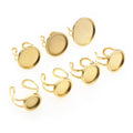 Round Bezel Ring Blanks in Gold and Silver Tones, 10–25 mm view 4