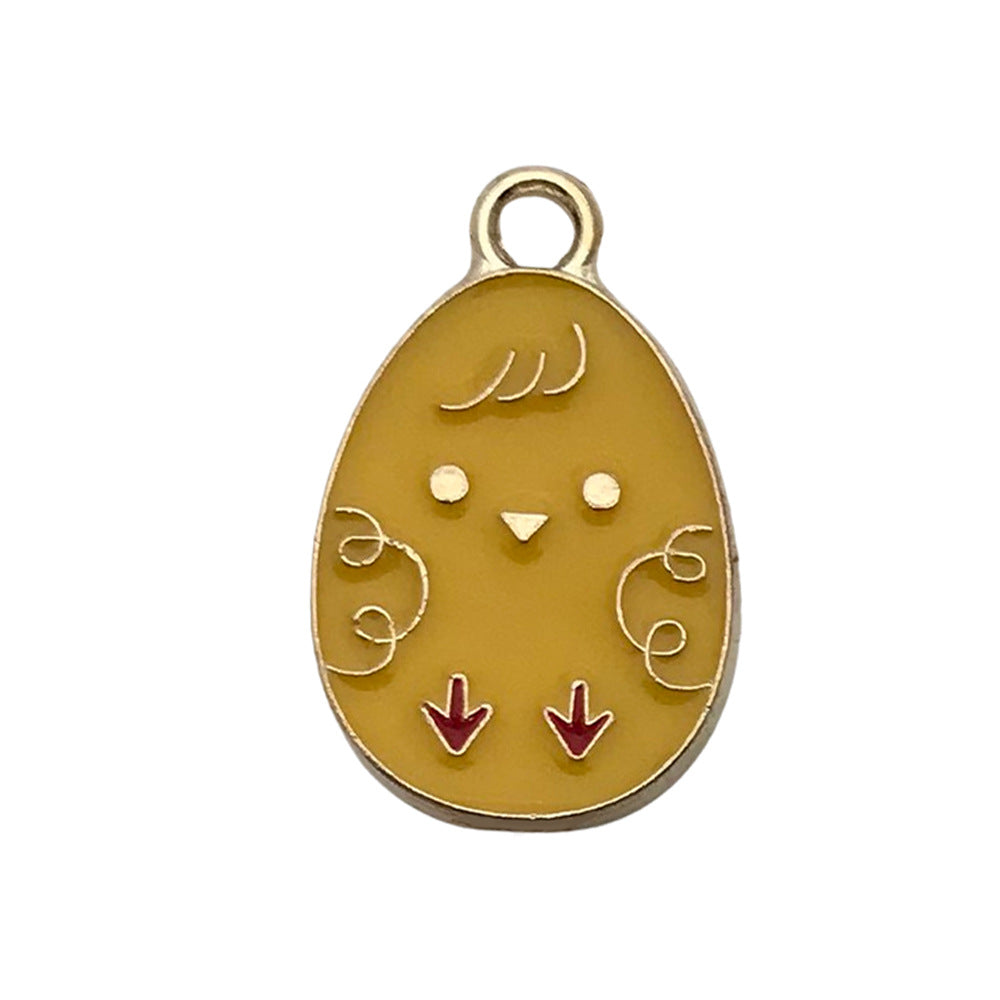 Enamel Zinc Alloy Easter Egg Rabbit Maple Leaf Pumpkin Charm Pendant for DIY Jewelry