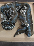Narrow Patterned Scarf Ties In Seven Neutral And Blue Designs view 8