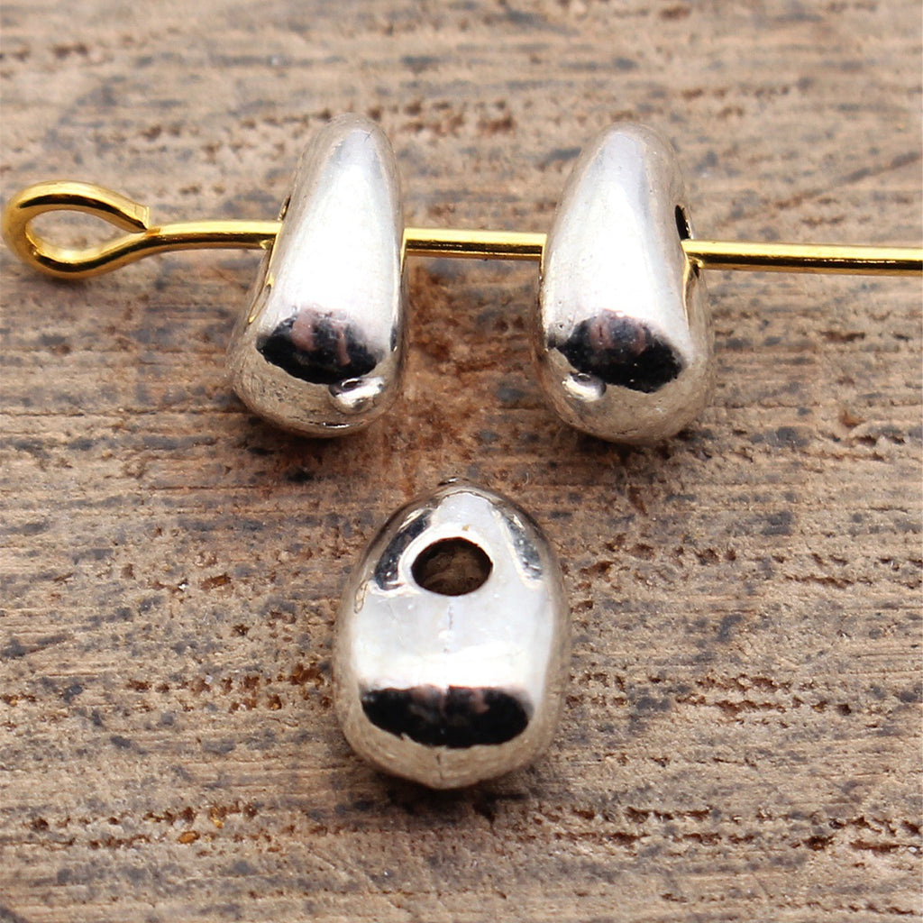 8.2x5.6x4.4mm 0.64g Antique Silver Zinc Alloy Teardrop Spacer Beads for Bracelet Necklace DIY Jewelry