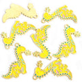 Polished Gold Silver Dinosaur Alloy Charms in 4 Styles view 8
