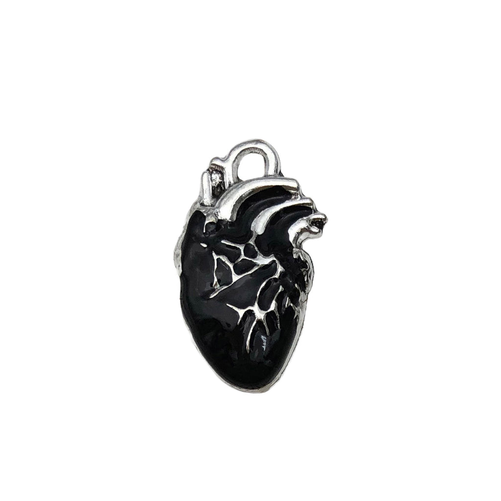 Enamel Zinc Alloy Human Heart Charm Pendant for DIY Necklace Earring Jewelry Accessories
