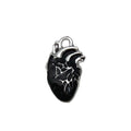 Enamel Zinc Alloy Human Heart Charm Pendant for DIY Necklace Earring Jewelry Accessories