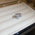 Silver Star Moon And Heart Single Ear Cuff With Decorative Details view 6
